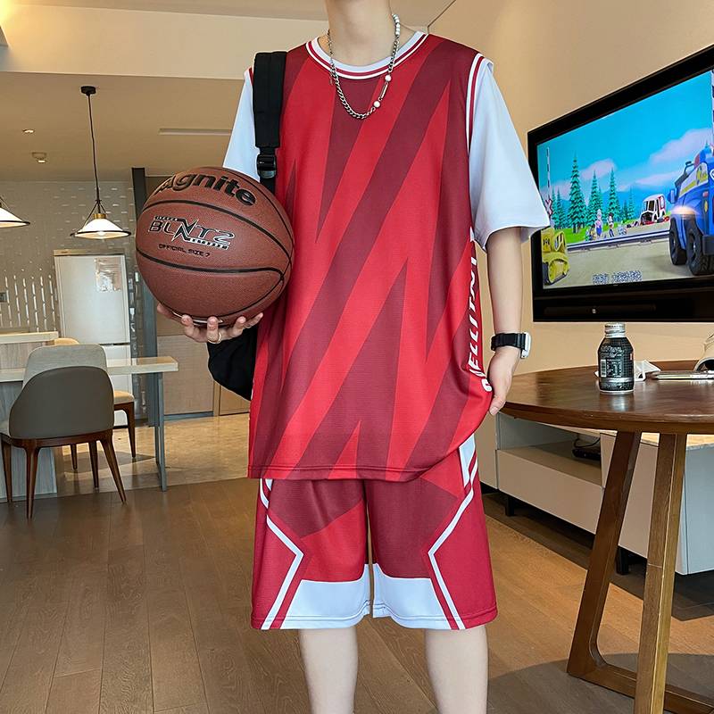 3004 red (top+shorts)